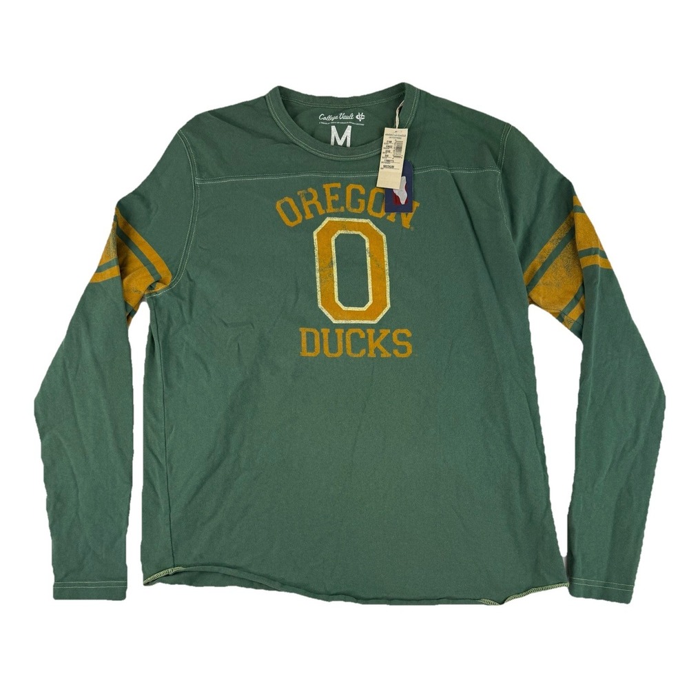College Vault Univ Oregon Ducks Long Sleeve Shirt Medium American Eagle NOS